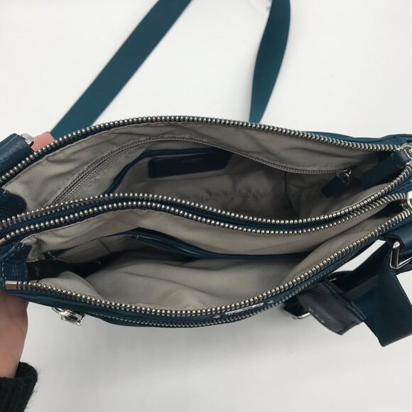 Tumi Teal  Nylon Voyageur Tula Crossbody & Wallet - Picture 10 of 11